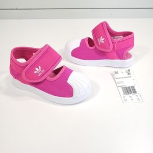 6.5K Adidas Superstar 360 Kids Toddler Girl Summer Beach Sandals Pink size 6.5